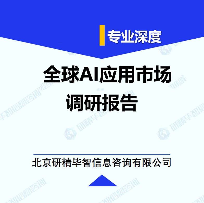 全球AI應用市場調研報告